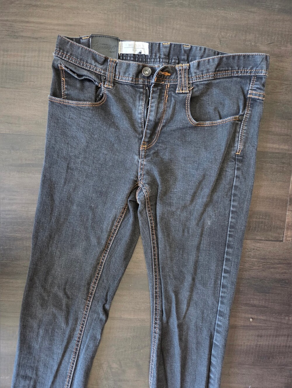 Navy Denim Empyre Skeletor Slim Fit Jeans